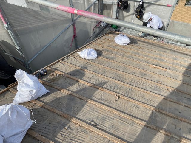 明石市の屋根葺き替え工事